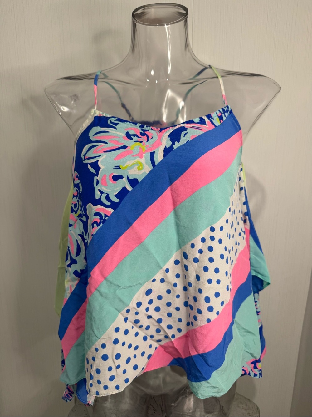 Lilly Pulitzer Alora 100% Silk Top. Size XXS.
